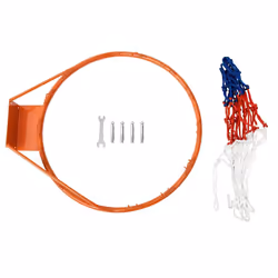 vidaXL Basketball Ring Steel Basketball Net Hoop Rim Black/Orange Ã 39/45 cm - orange, Ã? 39 cm - Additional view 5