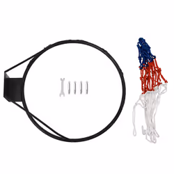 vidaXL Basketball Ring Steel Basketball Net Hoop Rim Black/Orange Ã 39/45 cm - black, Ã? 39 cm - Additional view 5