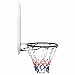 vidaXL Basketball Backboard Polyethene Hoop Board Black/White Multi Sizes - white, 109 x 71 x 3 cm
