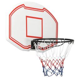 vidaXL Basketball Backboard Polyethene Hoop Board Black/White Multi Sizes - white, 90 x 60 x 2 cm