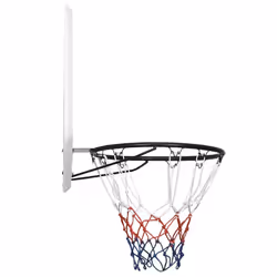 vidaXL Basketball Backboard Polyethene Hoop Board Black/White Multi Sizes - white, 90 x 60 x 2 cm