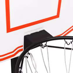 vidaXL Basketball Backboard Polyethene Hoop Board Black/White Multi Sizes - white, 90 x 60 x 2 cm - Additional view 4
