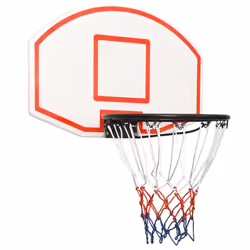 vidaXL Basketball Backboard Polyethene Hoop Board Black/White Multi Sizes - white, 71 x 45 x 2 cm