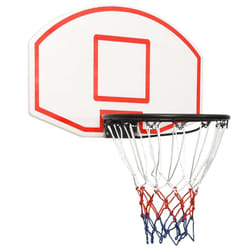 vidaXL Basketball Backboard Polyethene Hoop Board Black/White Multi Sizes - white, 71 x 45 x 2 cm