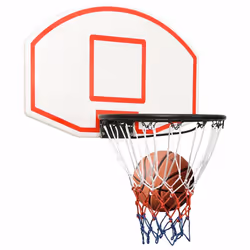 vidaXL Basketball Backboard Polyethene Hoop Board Black/White Multi Sizes - white, 71 x 45 x 2 cm - Additional view 6