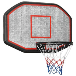 vidaXL Basketball Backboard Polyethene Hoop Board Black/White Multi Sizes - black, 109 x 71 x 3 cm