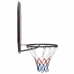 vidaXL Basketball Backboard Polyethene Hoop Board Black/White Multi Sizes - black, 109 x 71 x 3 cm