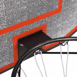 vidaXL Basketball Backboard Polyethene Hoop Board Black/White Multi Sizes - black, 90 x 60 x 2 cm - Additional view 4