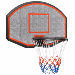 vidaXL Basketball Backboard Polyethene Hoop Board Black/White Multi Sizes - black, 71 x 45 x 2 cm