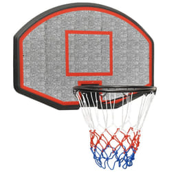 vidaXL Basketball Backboard Polyethene Hoop Board Black/White Multi Sizes - black, 71 x 45 x 2 cm