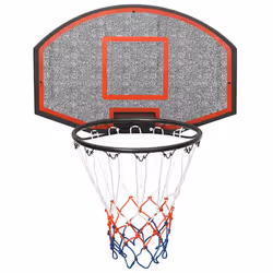 vidaXL Basketball Backboard Polyethene Hoop Board Black/White Multi Sizes - black, 71 x 45 x 2 cm