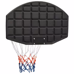 vidaXL Basketball Backboard Polyethene Hoop Board Black/White Multi Sizes - black, 71 x 45 x 2 cm - Additional view 4