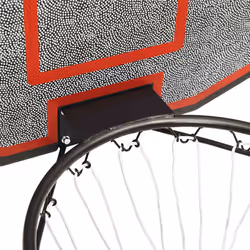 vidaXL Basketball Backboard Polyethene Hoop Board Black/White Multi Sizes - black, 71 x 45 x 2 cm - Additional view 5