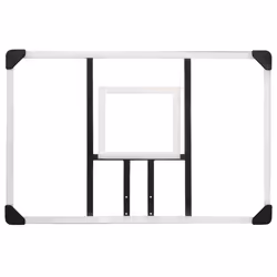 vidaXL Basketball Backboard Transparent Wall-Mounted Hoop Board Multi Sizes - 106 x 69 x 3 cm - Additional view 4