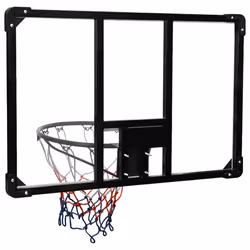 vidaXL Basketball Backboard Transparent Wall-Mounted Hoop Board Multi Sizes - 90 x 60 x 2.5 cm - Additional view 4
