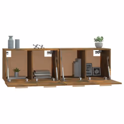 ) vidaXL 2x Wall Cabinets Engineered Wood Storage Cabinet Multi Colours/Sizes - Smoked oak, 60 x 36.5 x 35 cm (W x D x H - Additional view 5