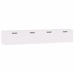 ) vidaXL 2x Wall Cabinets Engineered Wood Storage Cabinet Multi Colours/Sizes - White, 100 x 36.5 x 35 cm (W x D x H