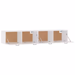 ) vidaXL 2x Wall Cabinets Engineered Wood Storage Cabinet Multi Colours/Sizes - White, 100 x 36.5 x 35 cm (W x D x H - Additional view 5