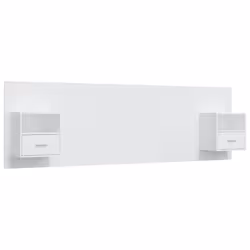 VidaXL 3115716, White, Wood, 1600 mm, 80 cm, 15 mm