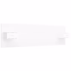 VidaXL 3115732, White, Wood, 2000 mm, 80 cm, 15 mm