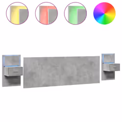 VidaXL 3115751, Grey, Wood, 2400 mm, 80 cm, 15 mm