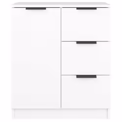 vidaXL 2x Sideboards Engineered Wood Cupboard Console Cabinet Multi Colours - white, 2 - Additional view 4