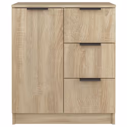 vidaXL 2x Sideboards Engineered Wood Cupboard Console Cabinet Multi Colours - sonoma oak, 2 - Additional view 5