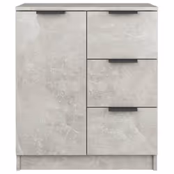 vidaXL 2x Sideboards Engineered Wood Cupboard Console Cabinet Multi Colours - concrete grey, 2 - Additional view 5