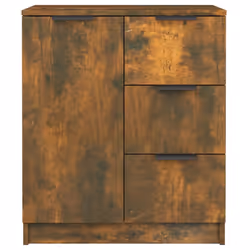vidaXL 2x Sideboards Engineered Wood Cupboard Console Cabinet Multi Colours - smoked oak, 2 - Additional view 5