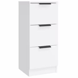 vidaXL 3x Sideboards Engineered Wood Cabinet Home Organiser Multi Colours - white - Additional view 10