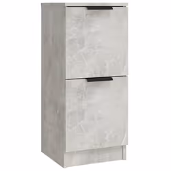 vidaXL 3x Sideboards Engineered Wood Cabinet Home Organiser Multi Colours - Concrete grey - Additional view 9