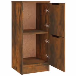 vidaXL 3x Sideboards Engineered Wood Cabinet Home Organiser Multi Colours - Smoked oak - Additional view 10