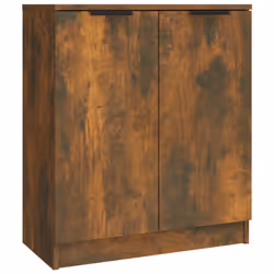 vidaXL 3x Sideboards Engineered Wood Cabinet Home Organiser Multi Colours - Smoked oak - Additional view 7