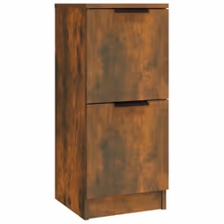 vidaXL 3x Sideboards Engineered Wood Cabinet Home Organiser Multi Colours - Smoked oak - Additional view 9