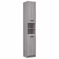 vidaXL Bathroom Cabinet Set 5 Piece Engineered Wood Vanity Unit Multi Colours - grey sonoma - Additional view 5