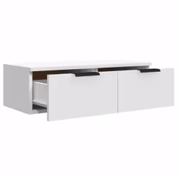 vidaXL 2x Wall Cabinets Engineered Wood Floating Hanging Cabinet Multi Colours - White - Additional view 8