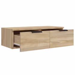 vidaXL 2x Wall Cabinets Engineered Wood Floating Hanging Cabinet Multi Colours - Sonoma oak - Additional view 8