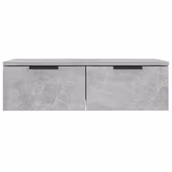 vidaXL 2x Wall Cabinets Engineered Wood Floating Hanging Cabinet Multi Colours - Concrete grey - Additional view 4