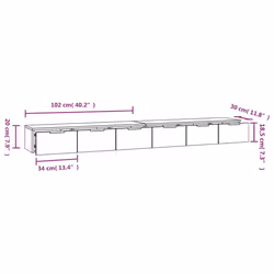 VidaXL 3115905 shelve Wood Oak, Brown - Additional view 7