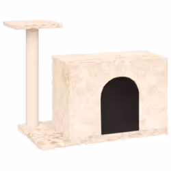 vidaXL Cat Tree with Sisal Scratching Post Cream 51 cm Cat Scratching Tree