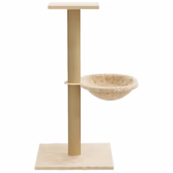 vidaXL Cat Tree with Sisal Scratching Post Cat Scratch Tower Multi Colours - Cream - Additional view 4