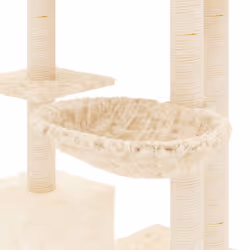 vidaXL Cat Tree with Sisal Scratching Posts Cat Climber Supply Multi Colours - Cream - Additional view 5