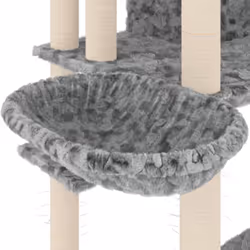 vidaXL Cat Tree with Sisal Scratching Posts 191 cm Cat Climber Multi Colours - light grey - Additional view 5