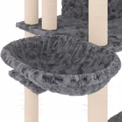vidaXL Cat Tree with Sisal Scratching Posts 191 cm Cat Climber Multi Colours - dark grey - Additional view 5