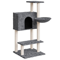 vidaXL Cat Tree with Sisal Scratching Posts 108.5 cm Cat Climber Multi Colours - Dark grey