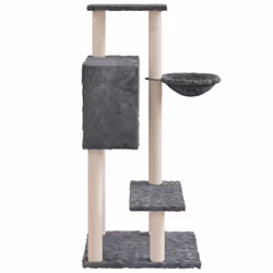 vidaXL Cat Tree with Sisal Scratching Posts 108.5 cm Cat Climber Multi Colours - Dark grey - Additional view 4