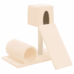 vidaXL Cat Tree with Sisal Scratching Posts Cat Activity Centre Multi Colours - Cream