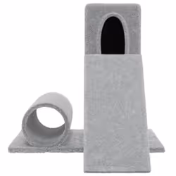 vidaXL Cat Tree with Sisal Scratching Posts Cat Activity Centre Multi Colours - Light grey - Additional view 2