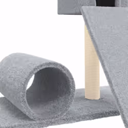 vidaXL Cat Tree with Sisal Scratching Posts Cat Activity Centre Multi Colours - Light grey - Additional view 5