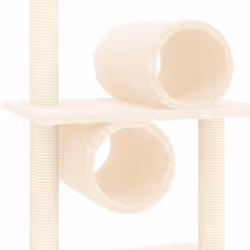 vidaXL Cat Tree with Sisal Scratching Posts Cat Activity Centre Cat Climbing - Cream - Additional view 5